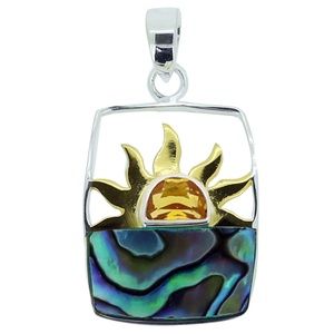 Fair Trade Rising sun citrine necklace